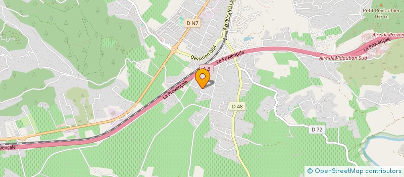 localisation de l'entreprise MADAME EMILIE SOYER à VIDAUBAN
