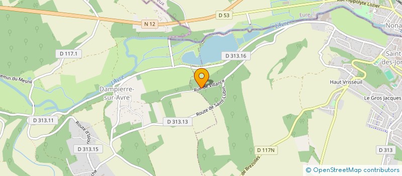 localisation de l'entreprise MADAME EMILIE SZEPIELAK à ST LUBIN DES JONCHERETS