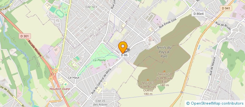 localisation de l'entreprise MADAME EMILIE SZYMURA  HAILLICOURT