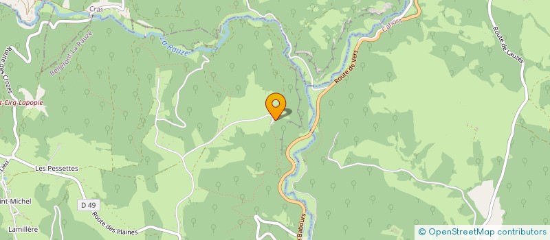 localisation de l'entreprise MADAME EMILIE TABBAGH  BELLEFONT-LA RAUZE