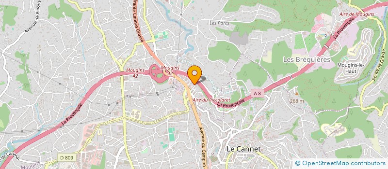 localisation de l'entreprise MADAME EMILIE TASSELLI à MOUGINS