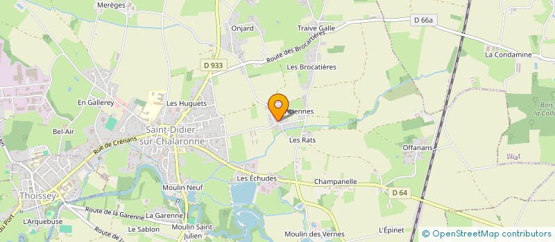 localisation de l'entreprise MADAME EMILIE TEILLAUD  SAINT-DIDIER-SUR-CHALARONNE