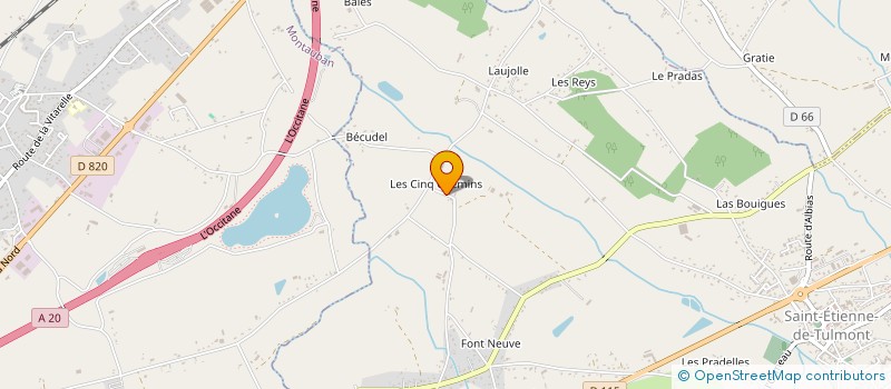 localisation de l'entreprise MADAME EMILIE TERIT à SAINT-ETIENNE-DE-TULMONT