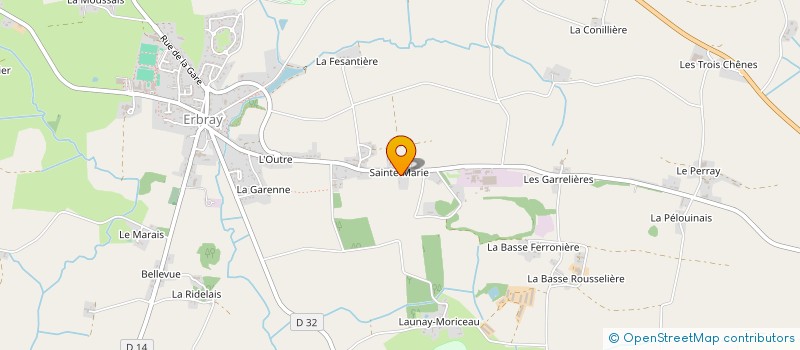 localisation de l'entreprise MADAME EMILIE TESSIER à ERBRAY