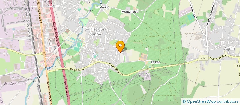 localisation de l'entreprise MADAME EMILIE TEXIER  SALAISE-SUR-SANNE