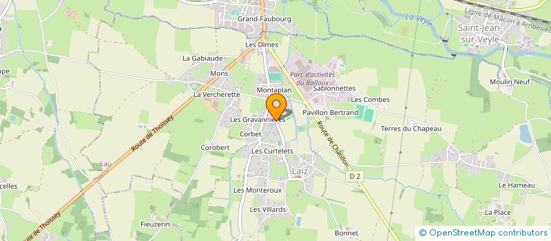 localisation de l'entreprise MADAME EMILIE THERIOT  LAIZ