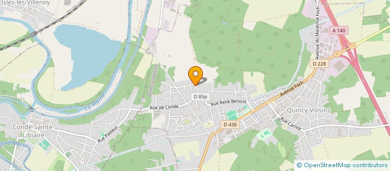 localisation de l'entreprise MADAME EMILIE THETARD  QUINCY-VOISINS