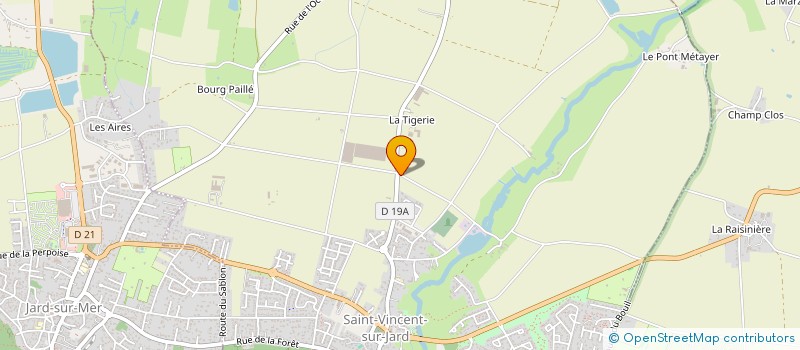 localisation de l'entreprise MADAME EMILIE THIANT à SAINT-VINCENT-SUR-JARD