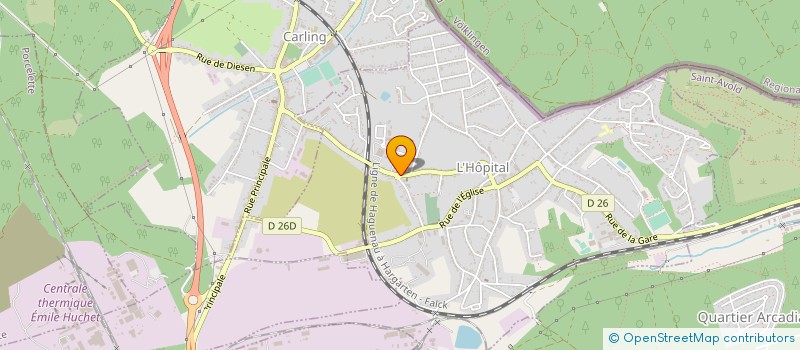 localisation de l'entreprise MADAME EMILIE THIEBAUTGEORGES  L'HOPITAL