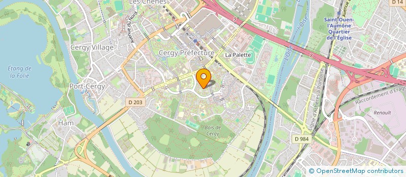 localisation de l'entreprise MADAME EMILIE THIVANT  CERGY