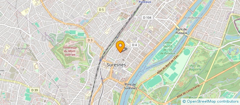 localisation de l'entreprise MADAME EMILIE THIVET à SURESNES