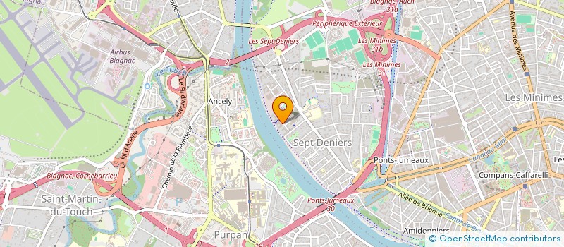 localisation de l'entreprise MADAME EMILIE THOMAS ANGERAS  TOULOUSE