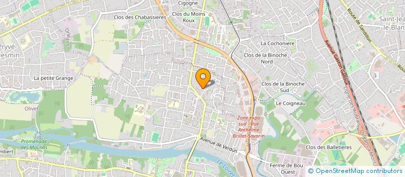 localisation de l'entreprise MADAME EMILIE THOUVENOT à OLIVET