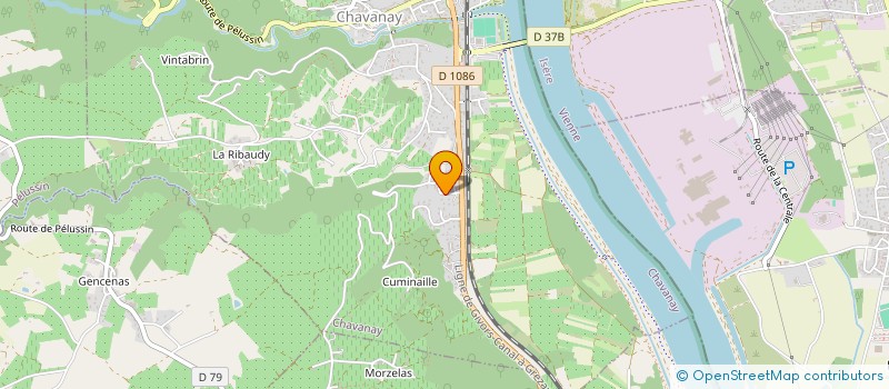 localisation de l'entreprise MADAME EMILIE TOURAINE  CHAVANAY