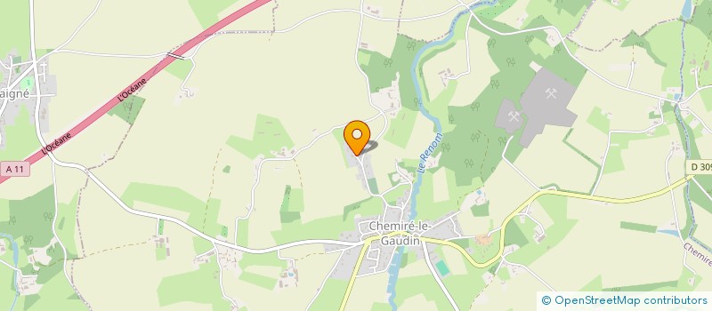 localisation de l'entreprise MADAME EMILIE TOUTAIN à CHEMIRE-LE-GAUDIN