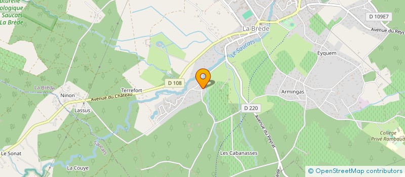 localisation de l'entreprise MADAME EMILIE TRAMPAL  LA BREDE