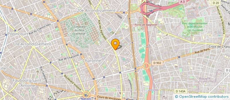 localisation de l'entreprise MADAME EMILIE TRAMPONT  BAGNOLET