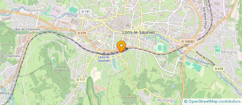 localisation de l'entreprise MADAME EMILIE TROMEUR à LONS-LE-SAUNIER
