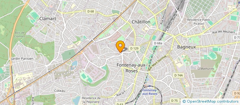 localisation de l'entreprise MADAME EMILIE TULLIO à FONTENAY-AUX-ROSES