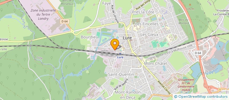 localisation de l'entreprise MADAME EMILIE UHL  LUXEUIL-LES-BAINS