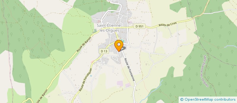 localisation de l'entreprise MADAME EMILIE VALETTE  SAINT-ETIENNE-LES-ORGUES