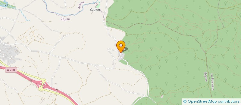 localisation de l'entreprise MADAME EMILIE VALLAISE  GIGNAC