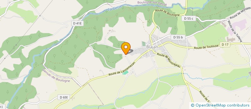 localisation de l'entreprise MADAME EMILIE VANDAMME  BLAJAN