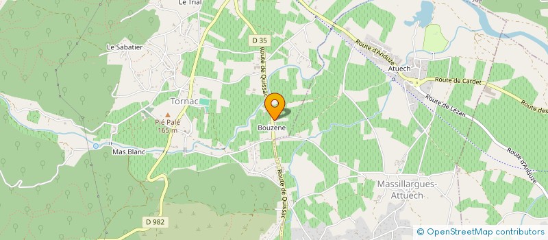 localisation de l'entreprise MADAME EMILIE VANDE WIELE  TORNAC