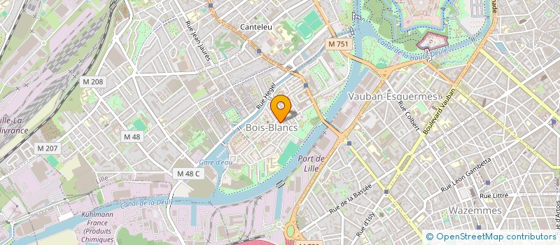 localisation de l'entreprise MADAME EMILIE VANHOVE  LYS-LEZ-LANNOY