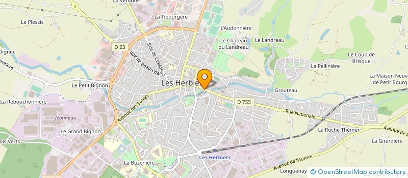 localisation de l'entreprise MADAME EMILIE VANNIER à LES HERBIERS