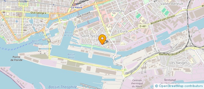 localisation de l'entreprise MADAME EMILIE VASSET  LE HAVRE