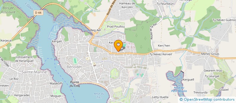 localisation de l'entreprise MADAME EMILIE VAUTE  BENODET