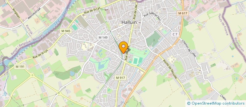 localisation de l'entreprise MADAME EMILIE VERDIER  HALLUIN
