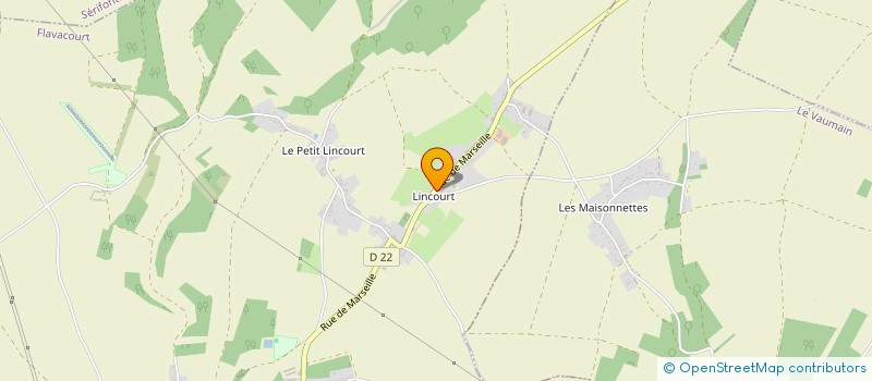 localisation de l'entreprise MADAME EMILIE VERET  FLAVACOURT