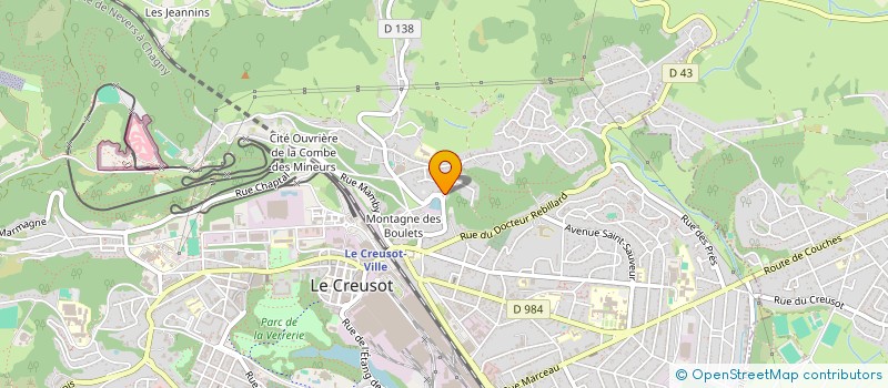 localisation de l'entreprise MADAME EMILIE VERGNAUD  LE CREUSOT