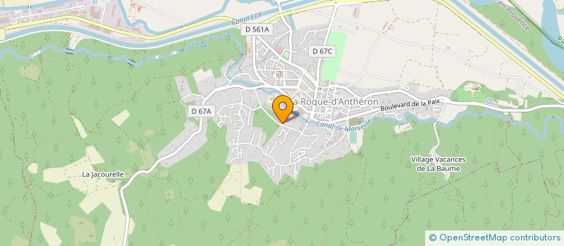 localisation de l'entreprise MADAME EMILIE VERGNAUD  LA ROQUE D'ANTHERON