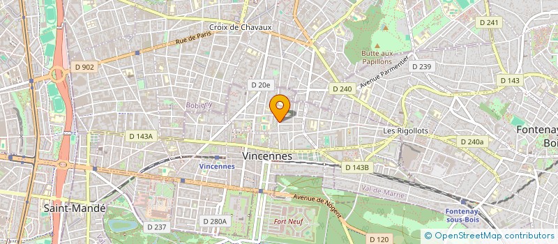 localisation de l'entreprise MADAME EMILIE VERGNE à MONTREUIL