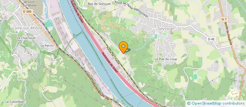 localisation de l'entreprise MADAME EMILIE VERJUS  SEYSSUEL