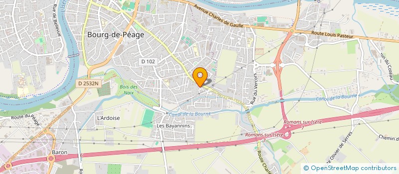 localisation de l'entreprise MADAME EMILIE VERNET  BOURG-DE-PEAGE