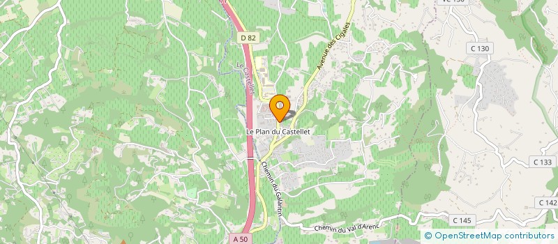 localisation de l'entreprise MADAME EMILIE VERRILLI à LE CASTELLET
