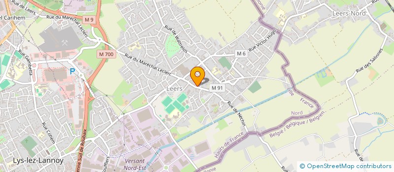 localisation de l'entreprise MADAME EMILIE VERSTREPEN  LEERS