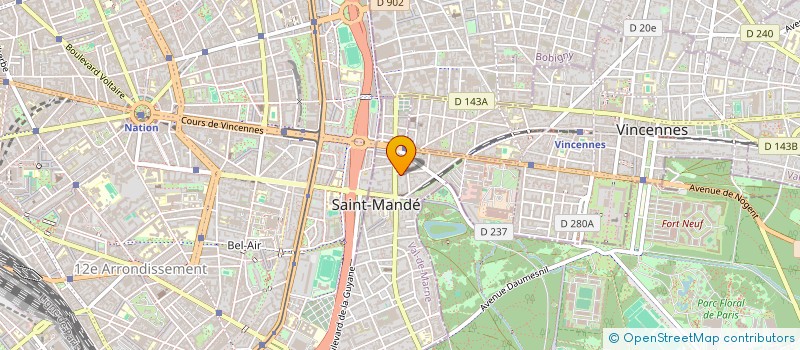 localisation de l'entreprise MADAME EMILIE VEYRUN  SAINT-MANDE