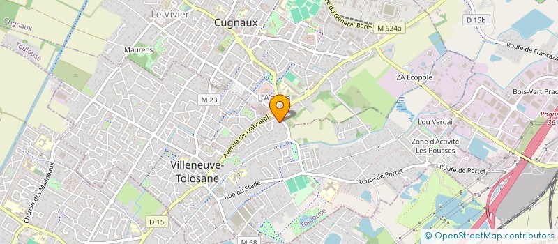 localisation de l'entreprise MADAME EMILIE VIEIRA à VILLENEUVE-TOLOSANE