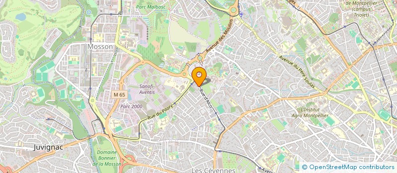 localisation de l'entreprise MADAME EMILIE VIEIRA  MONTPELLIER