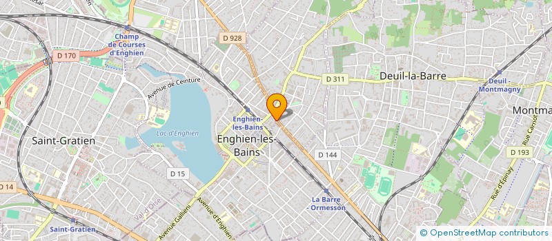 localisation de l'entreprise MADAME EMILIE VIEIRA DOS SANTOS  ENGHIEN-LES-BAINS