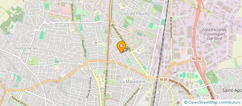 localisation de l'entreprise MADAME EMILIE VILLENEUVE à DIJON