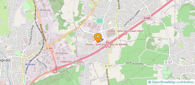 localisation de l'entreprise MADAME EMILIE VINCENT  SAINT-GENIS-LAVAL