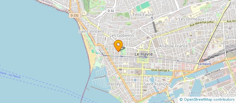 localisation de l'entreprise MADAME EMILIE VINCENT à LE HAVRE