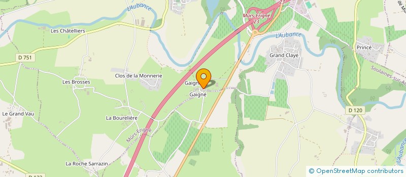 localisation de l'entreprise MADAME EMILIE VINET  MURS-ERIGNE