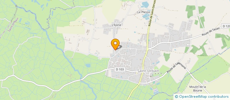 localisation de l'entreprise MADAME EMILIE VOISIN  SAINT-URBAIN